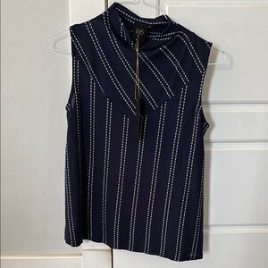 SALE!! Bundle 5/$25 Anthropologie W5 Blue Sleeveless Boxy Sailor Collar Blouse